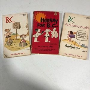 Three paperback B.C comics
